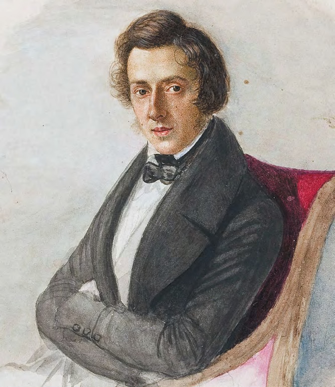 Portret Fryderyka Chopina autorstwa Marii Wodzińskiej. 1836 r.