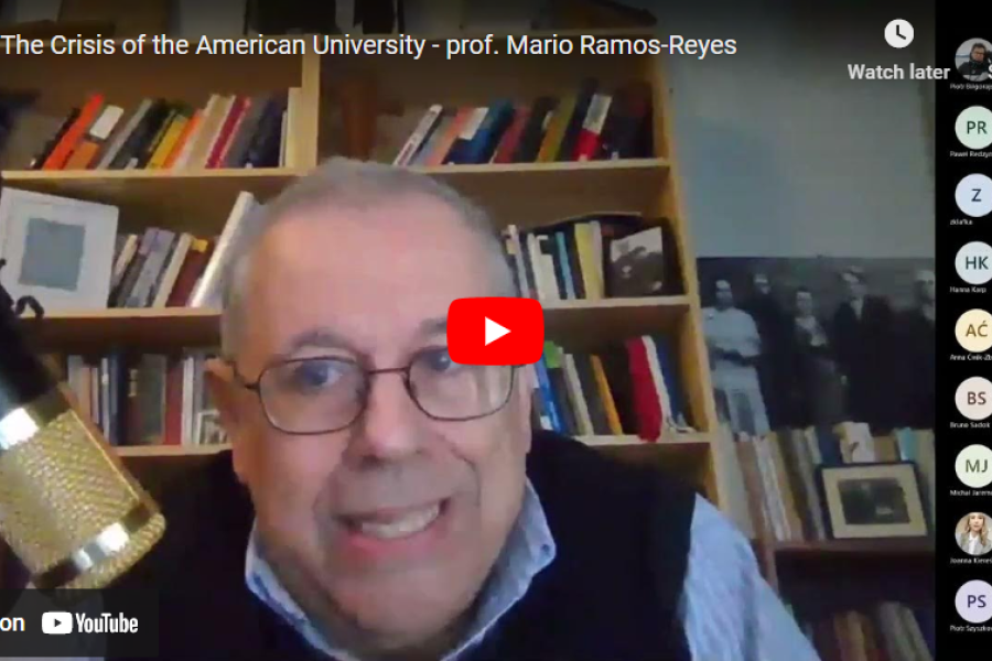 The Crisis of the American University - prof. Mario Ramos-Reyes