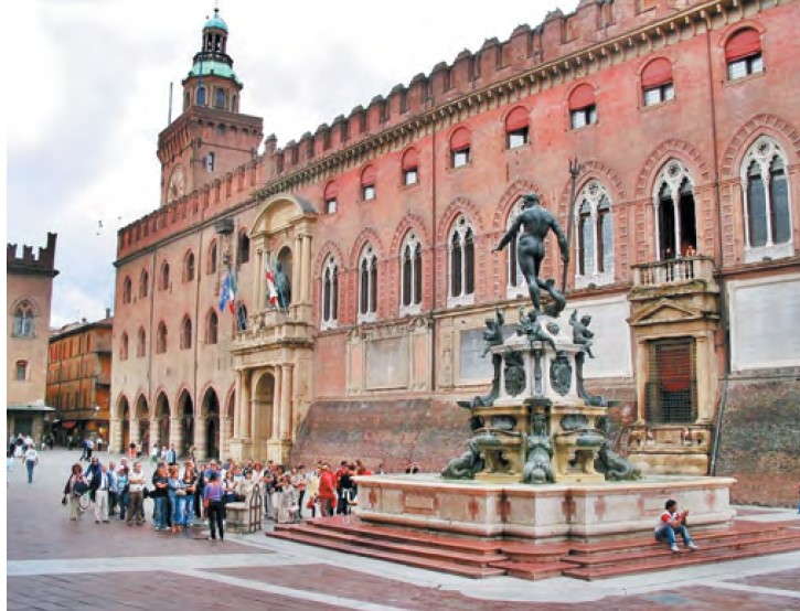 Gmach uniwersytetu w Bolonii, w którym wykładał Lenartowicz